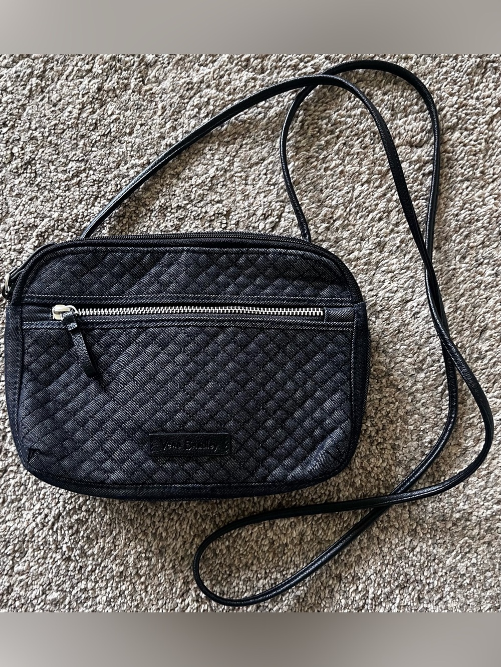 Vera Bradley Denim Quilted Crossbody Purse